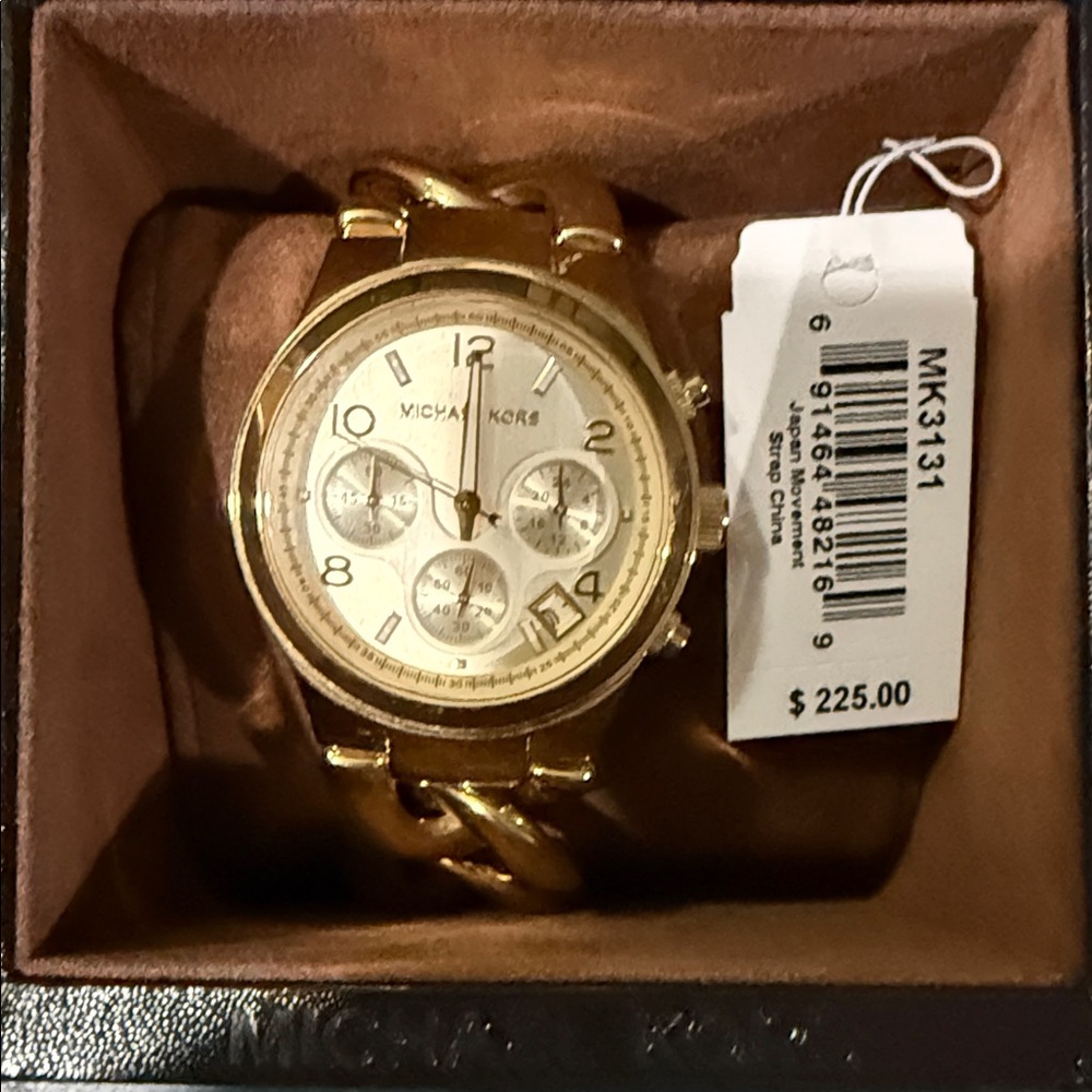 Michael Kors Gold-Tone Chronograph Watch